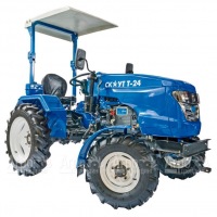 Многофункциональный минитрактор Garden Scout (Скаут) Т24 DIFF VT + почвофреза + двухкопрусный плуг + навес в Воронеже