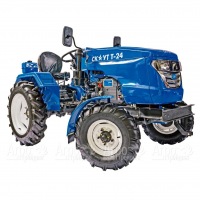 Многофункциональный минитрактор Garden Scout (Скаут) Т24 DIFF VT + почвофреза + двухкопрусный плуг в Воронеже
