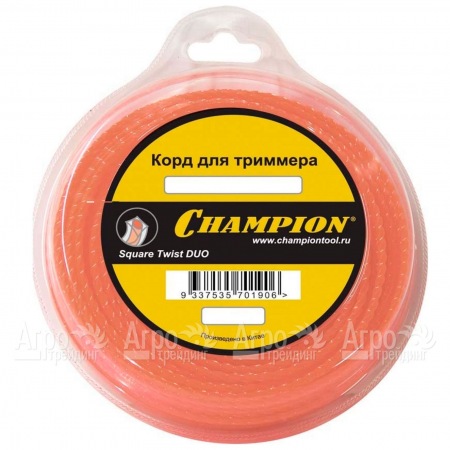 Корд триммерный Champion Square Twist Duo 2.4мм, 44м (витой квадрат)  в Воронеже