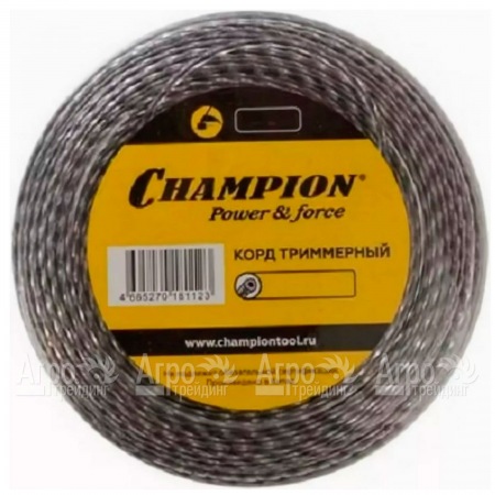 Корд триммерный Champion Tri-twist 3.0мм, 50м (витой треугольник)+нож  в Воронеже