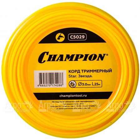 Корд триммерный Champion Star 3.0мм, 25м (звезда)  в Воронеже