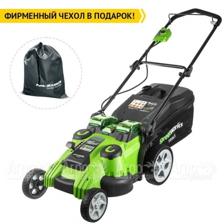 Газонокосилка аккумуляторная GreenWorks G40LM49DBK4  в Воронеже