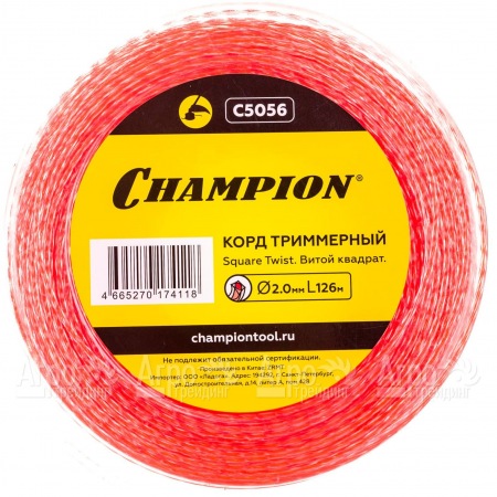 Корд триммерный Champion Square Twist Duo 2.0мм, 126м (витой квадрат)+нож  в Воронеже