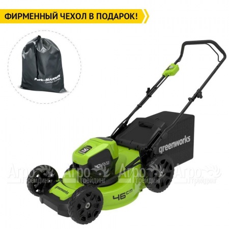 Газонокосилка аккумуляторная GreenWorks GD40LM46HP 6 Ач в Воронеже