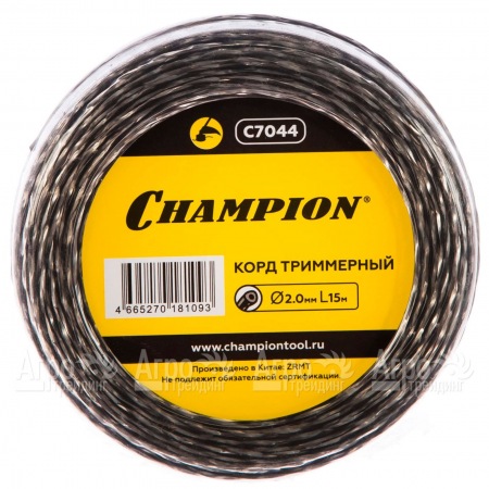 Корд триммерный Champion Tri-twist 2.0мм, 15м (витой треугольник)  в Воронеже